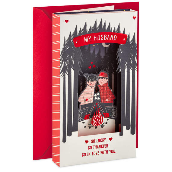 So Lucky in Love Valentine's Day Card for Husband