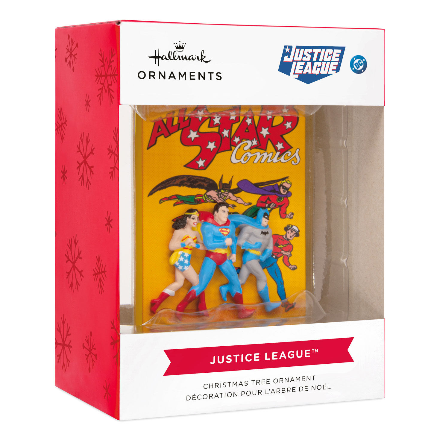 Justice League Comic Book Christmas Ornament package front image number 7