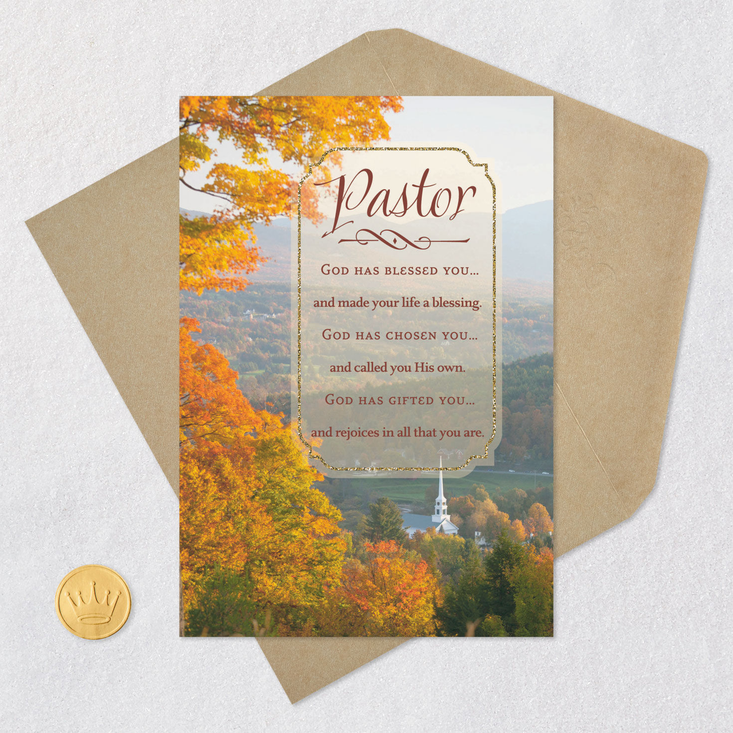 God Has Blessed You Religious Clergy Appreciation Card for Pastor for only USD 2.99 | Hallmark