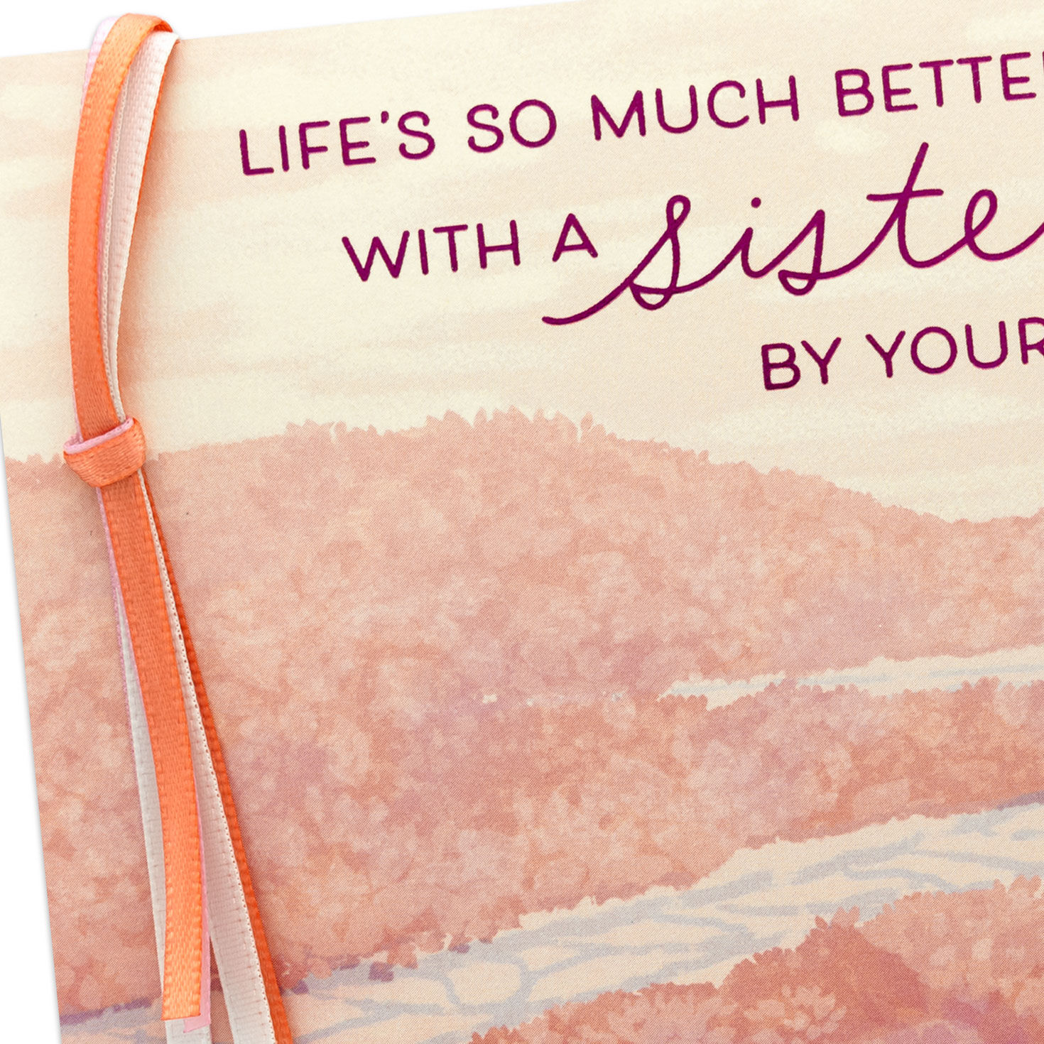 Tandem Bicycle Silhouette Sister Mother's Day Card  image number 5