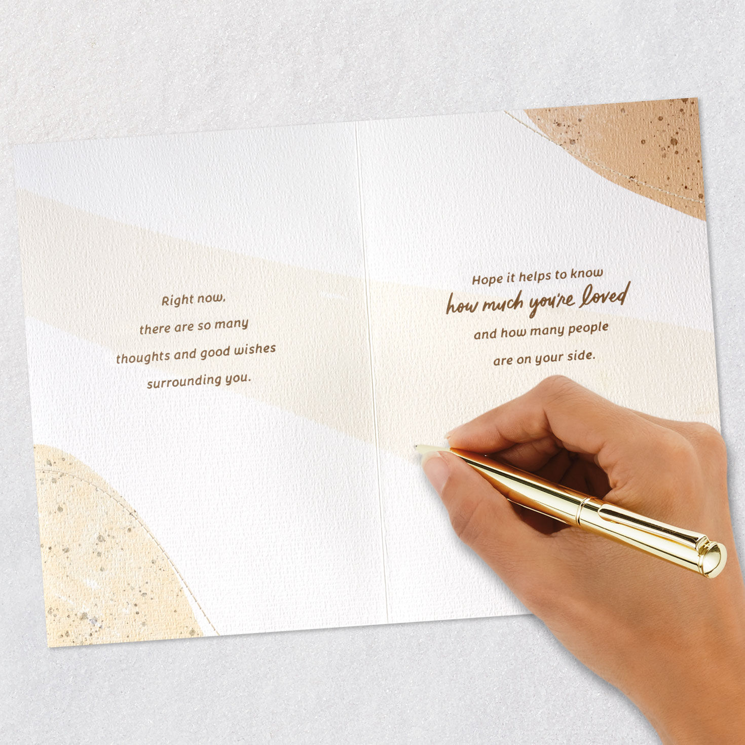 Abstract Shapes Encouragement Card signing card image number 8