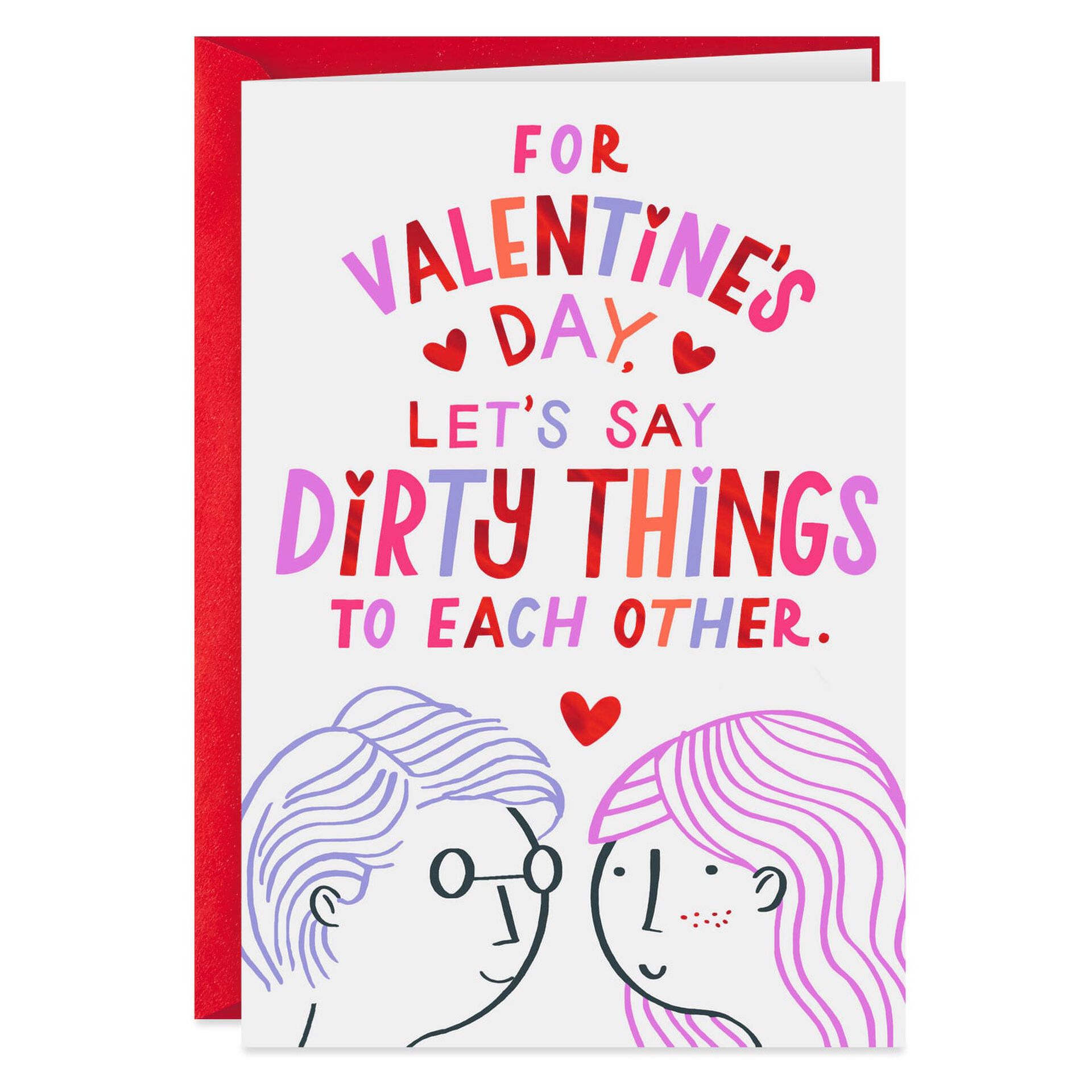 Let's Talk Dirty Funny Valentine's Day Card - Greeting Cards - Hallmark
