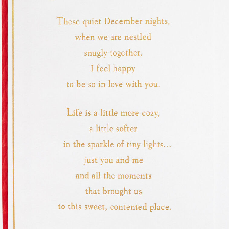 Poinsettia Flower Wife Christmas Card Sentiment image number 2