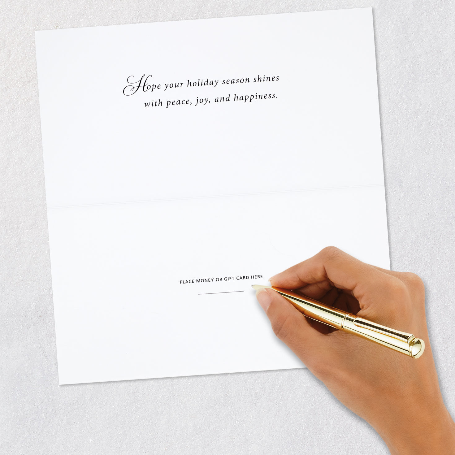 Money Holder Christmas Card Pack signing card image number 6