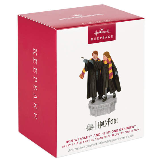 Harry Potter and the Chamber of Secrets™ Collection Ron Weasley™ and Hermione Granger™ Ornament With Light and Sound, , large image number 7