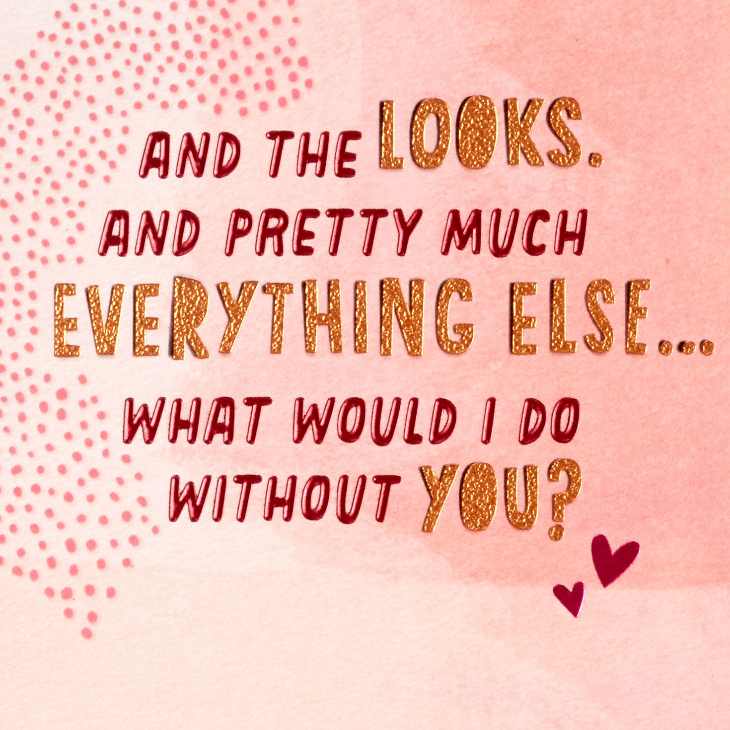 Dotted Hearts Valentine's Day Card for Wife sentiment image number 2