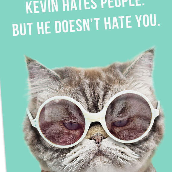 Kevin Doesn't Hate You Funny Friendship Card, , large image number 4