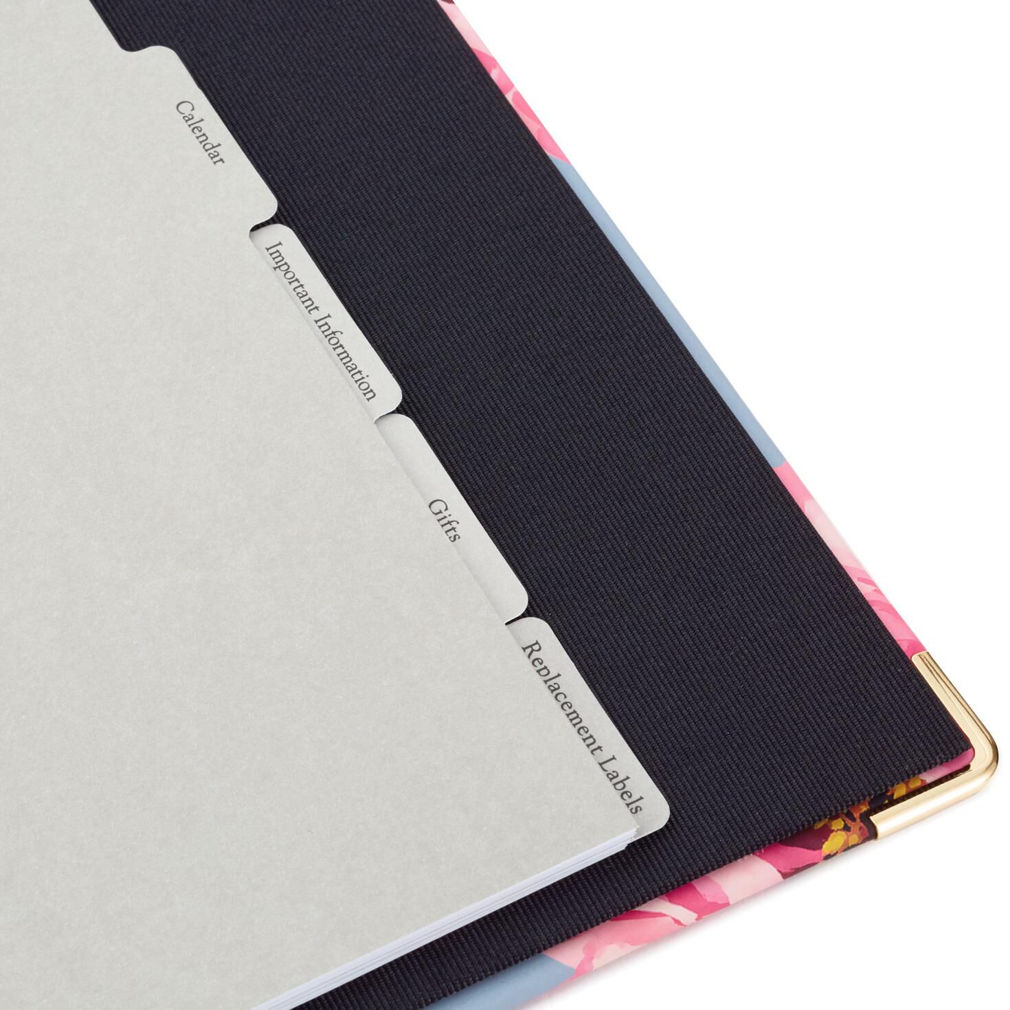 Pink Peonies on Gray Address Book, , large image number 5