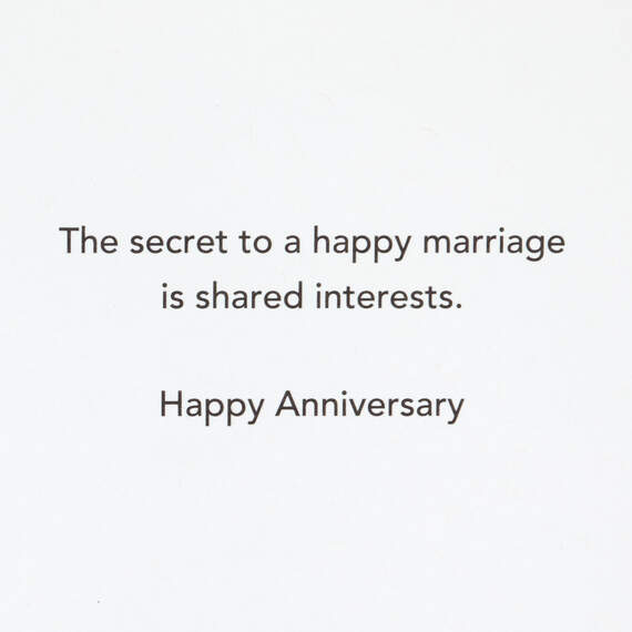 The Secret to a Happy Marriage Funny Anniversary Card, , large image number 2