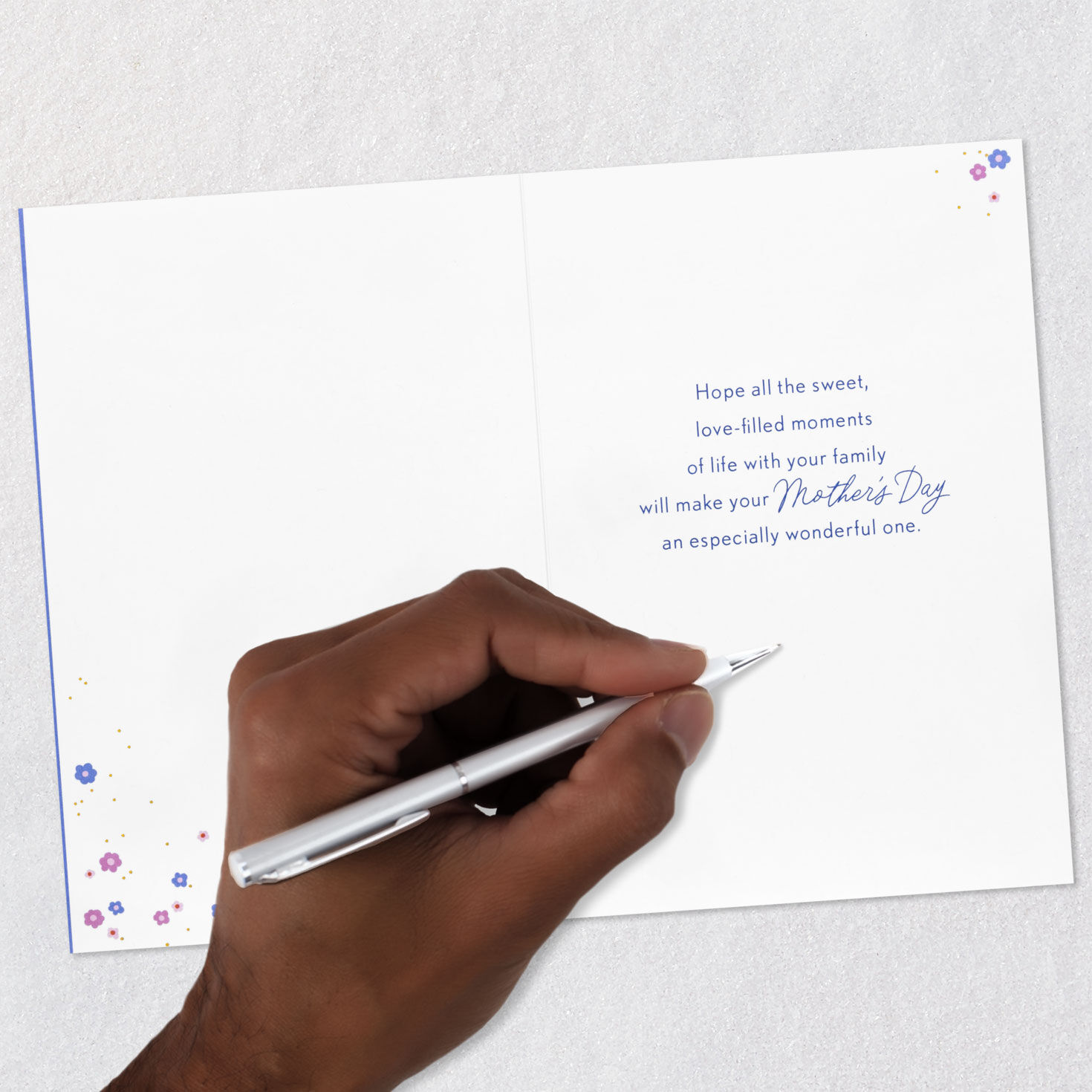 Floral Butterflies Mother's Day Card for Granddaughter Signing card image number 6