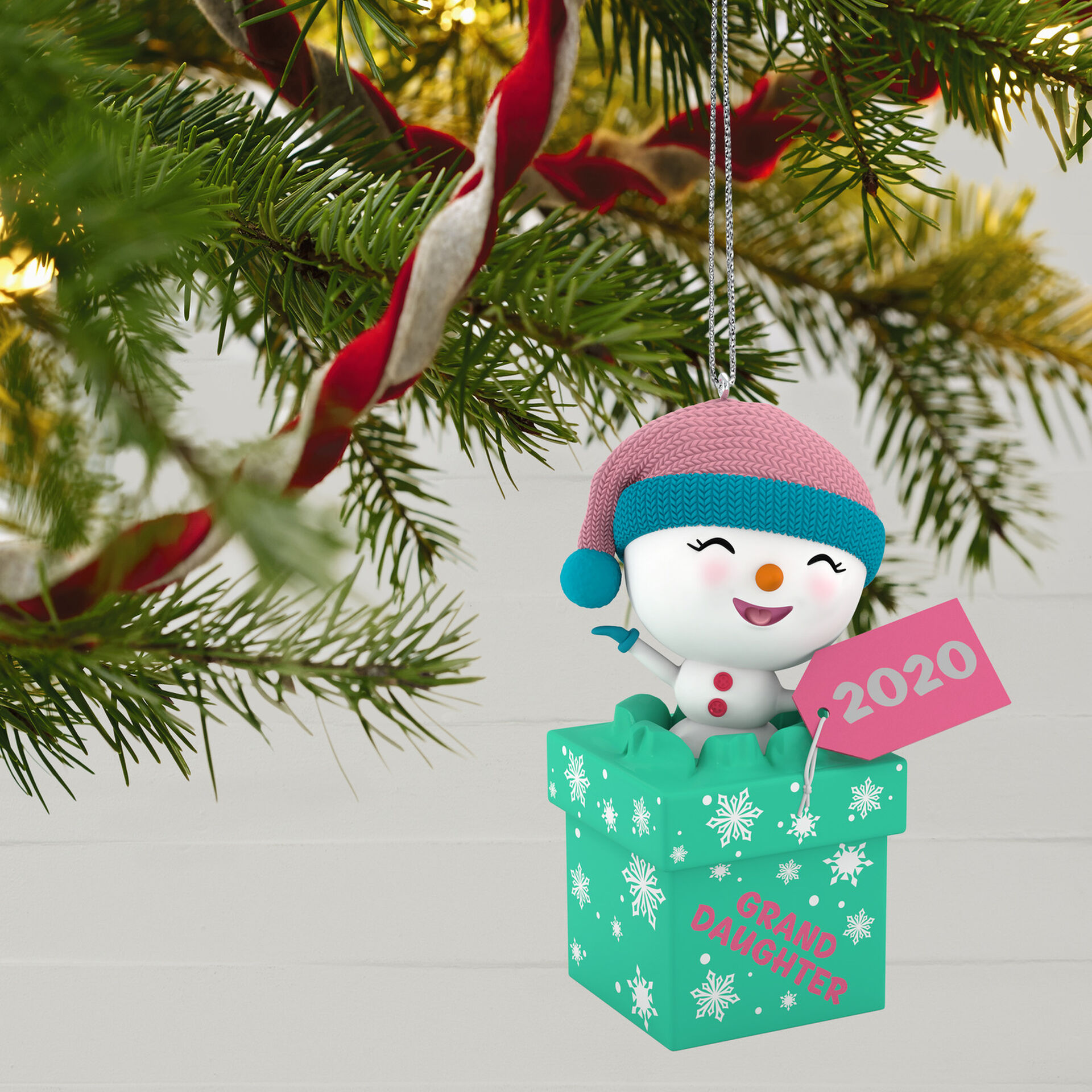 The Gift Of Granddaughters Snowman Ornament Keepsake Ornaments Hallmark