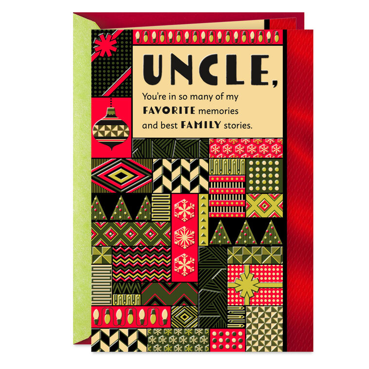 Someone I Can Turn To Christmas Card for Uncle