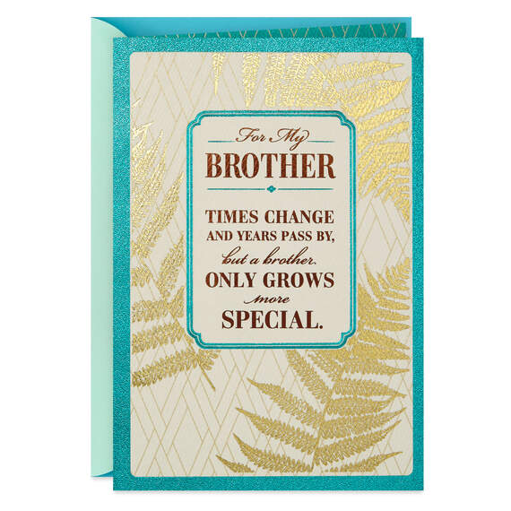 Palm Leaves Birthday Card for Brother, , large image number 1