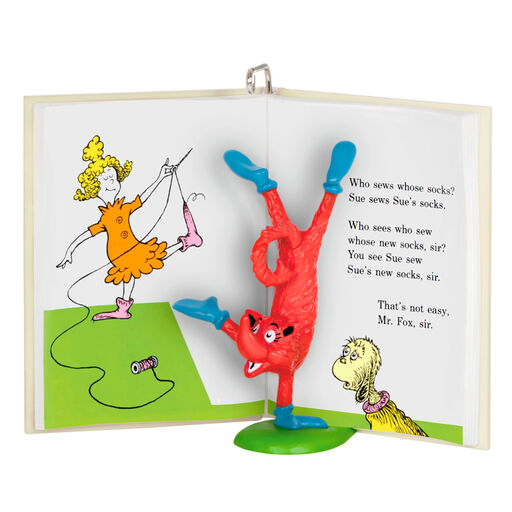 Dr. Seuss's Fox in Socks™ Who Sews Whose Socks? Ornament, 