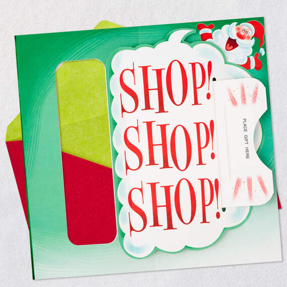 Ho Ho Ho Pop-Up Money Holder Christmas Card, , large image number 4