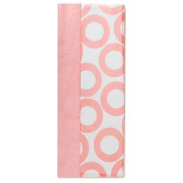 Solid Pink and Pink Circles Dual-Pack Tissue Paper, Solid Pink and Pink Circles Dual-Pack Tissue Paper, , large