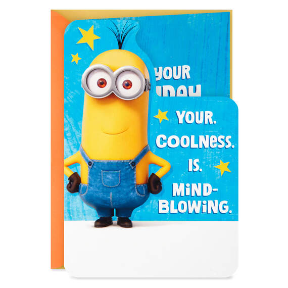 Mind-Blowing Minions Birthday Card With Stickers, , large image number 1