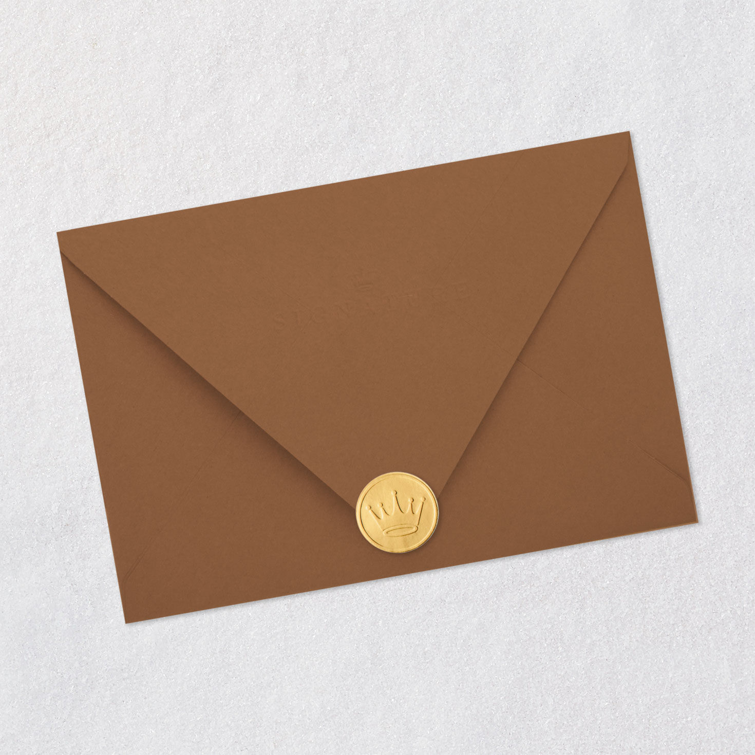 Shell Wreath Birthday Card With Removable Wreath Envelope Back with Seal image number 9