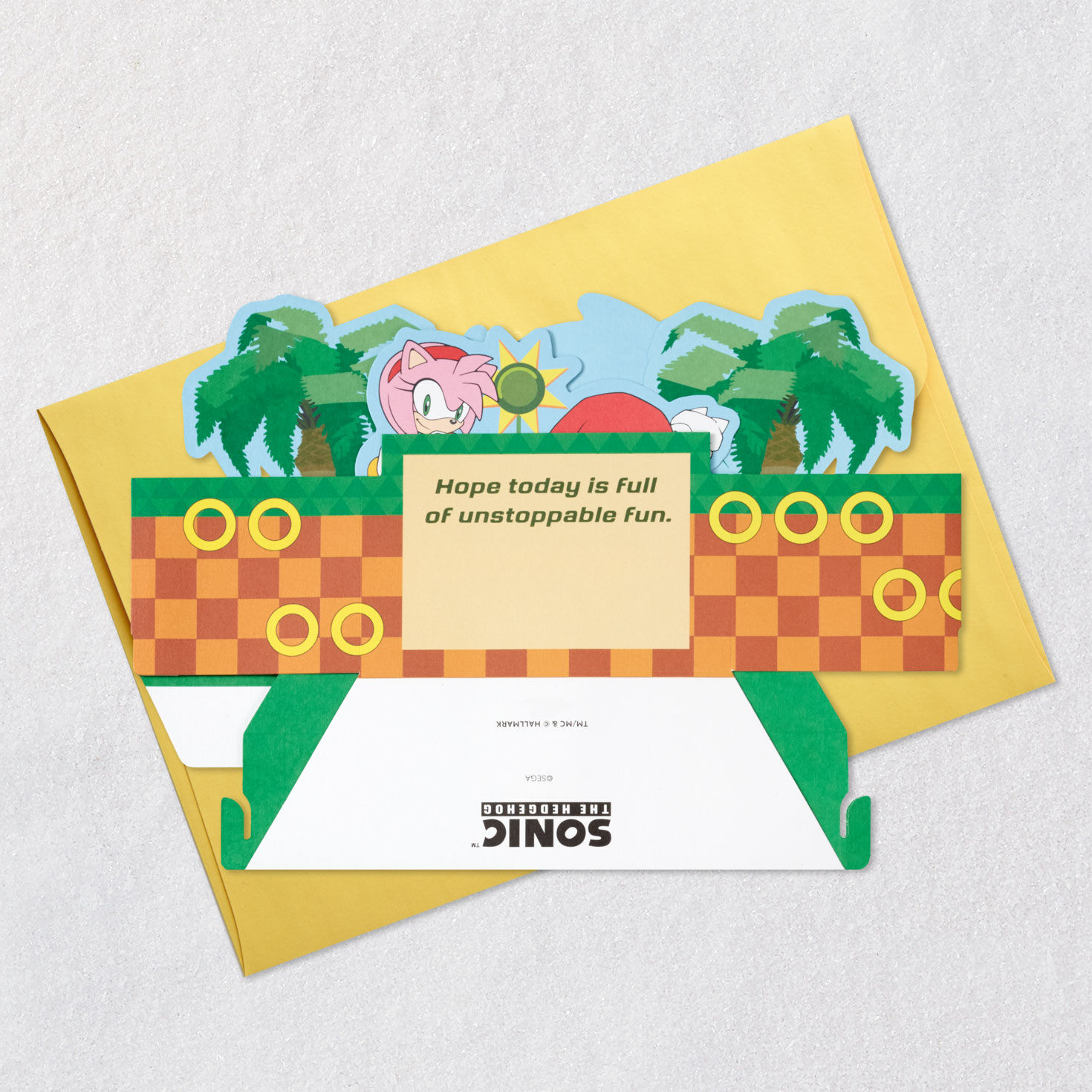 Sonic the Hedgehog&trade; Let the Good Times Roll 3D Pop-Up Birthday Card for Kids, , large image number 7