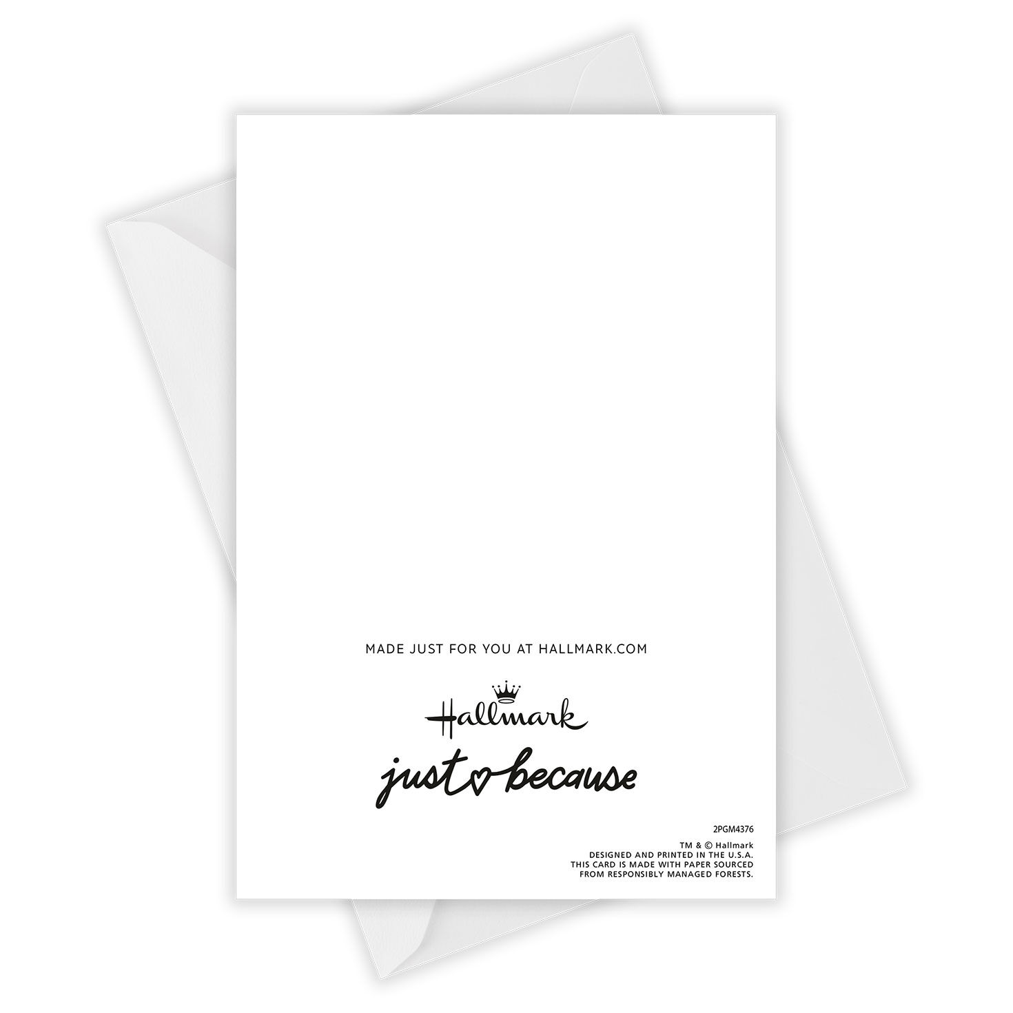 Blue Heart Colored Spots Thank You Card Card Back with Envelope image number 4