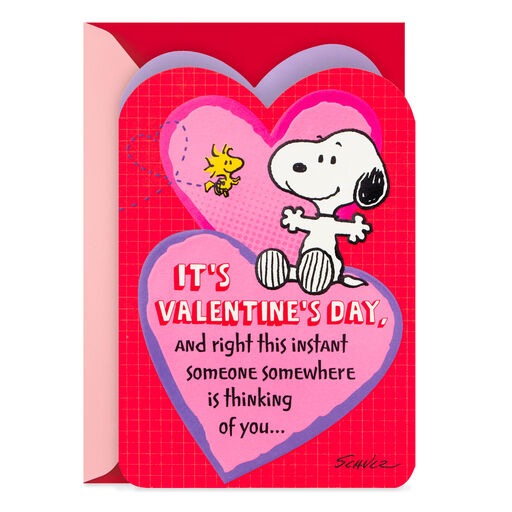 Peanuts® Snoopy Thinking of You Valentine's Day Card, 