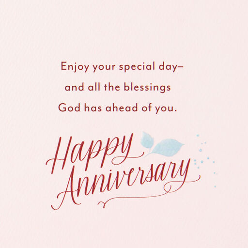 Time Makes Love More Beautiful Religious Anniversary Card, 