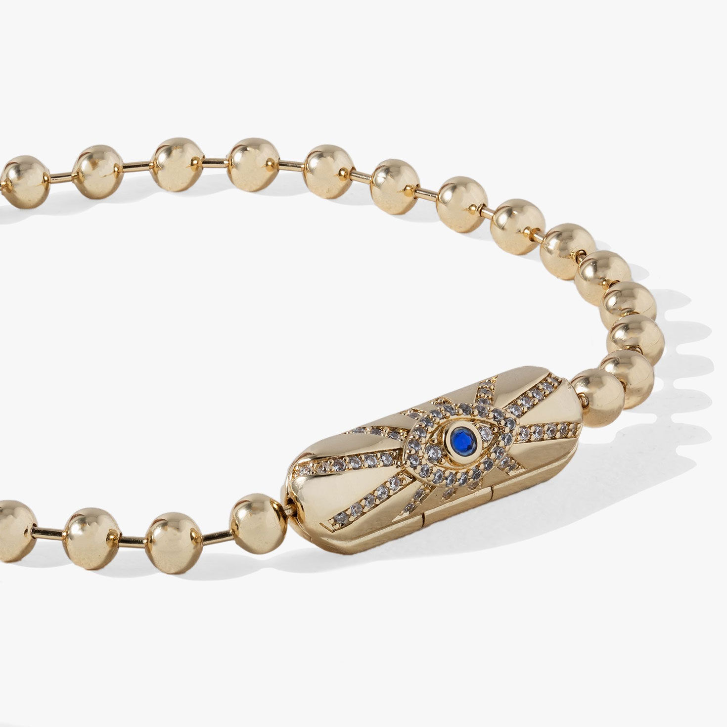 Alex And Ani Evil Eye Barrel Closure Bracelet closeup view image number 3