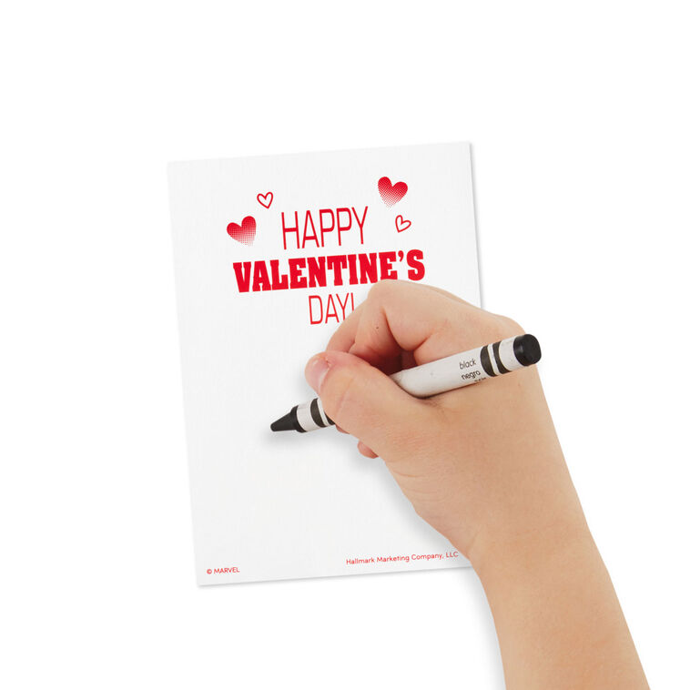 Marvel Avengers Kids Assorted Valentines With Stickers, Pack of 24, , large image number 6