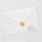 Flowers and Butterfly Wing Collage Blank Card Envelope Back with Seal image number 6