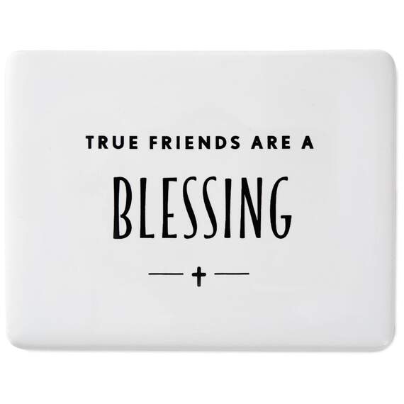 Friends Are a Blessing Ceramic Quote Magnet, 3x2.5, , large image number 1