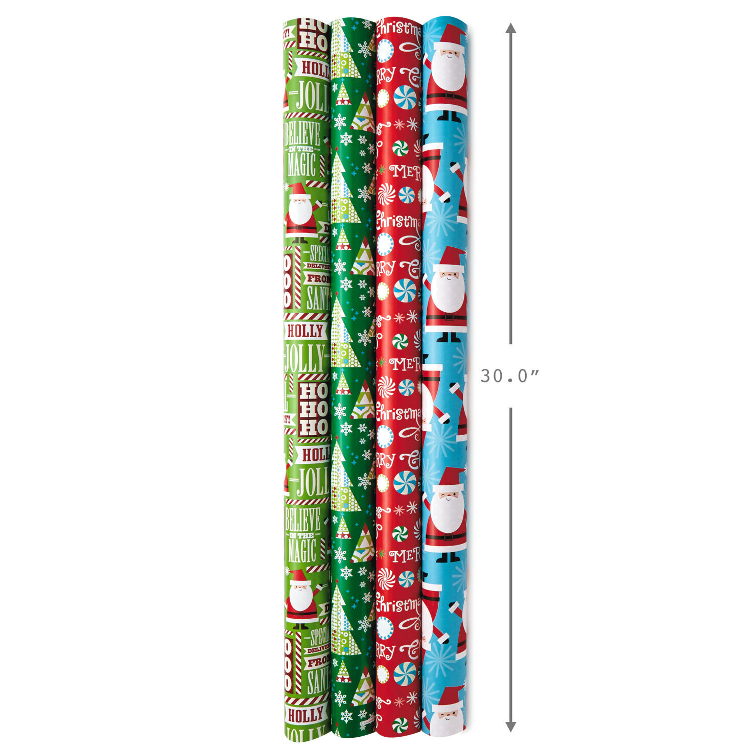 Christmas Cheer Assortment Reversible Wrapping Paper  image number 3