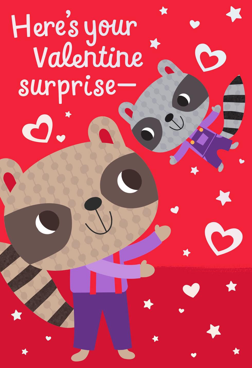 Surprise Hug Valentine's Day Card for Grandpa