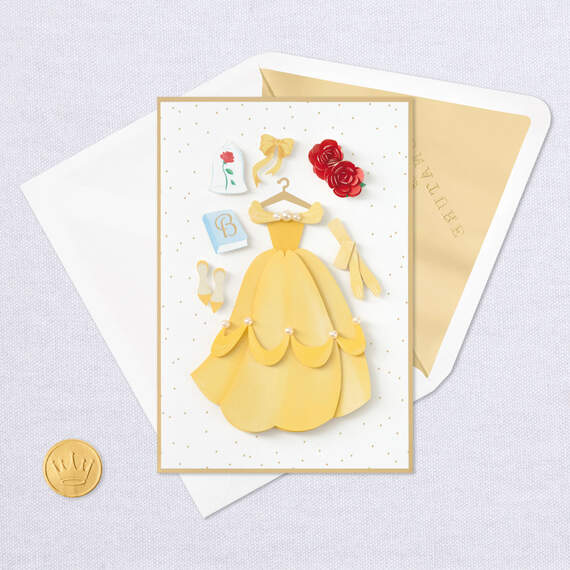 Disney Princess Beauty and the Beast Belle Celebrating You Card, , large image number 5