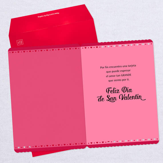 Peanuts® Snoopy Jumbo Spanish-Language Valentine's Day Card, 19.25", , large image number 3