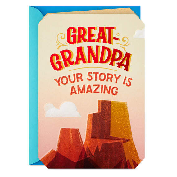 Proud of Your Amazing Story Father's Day Card for Great-Grandpa