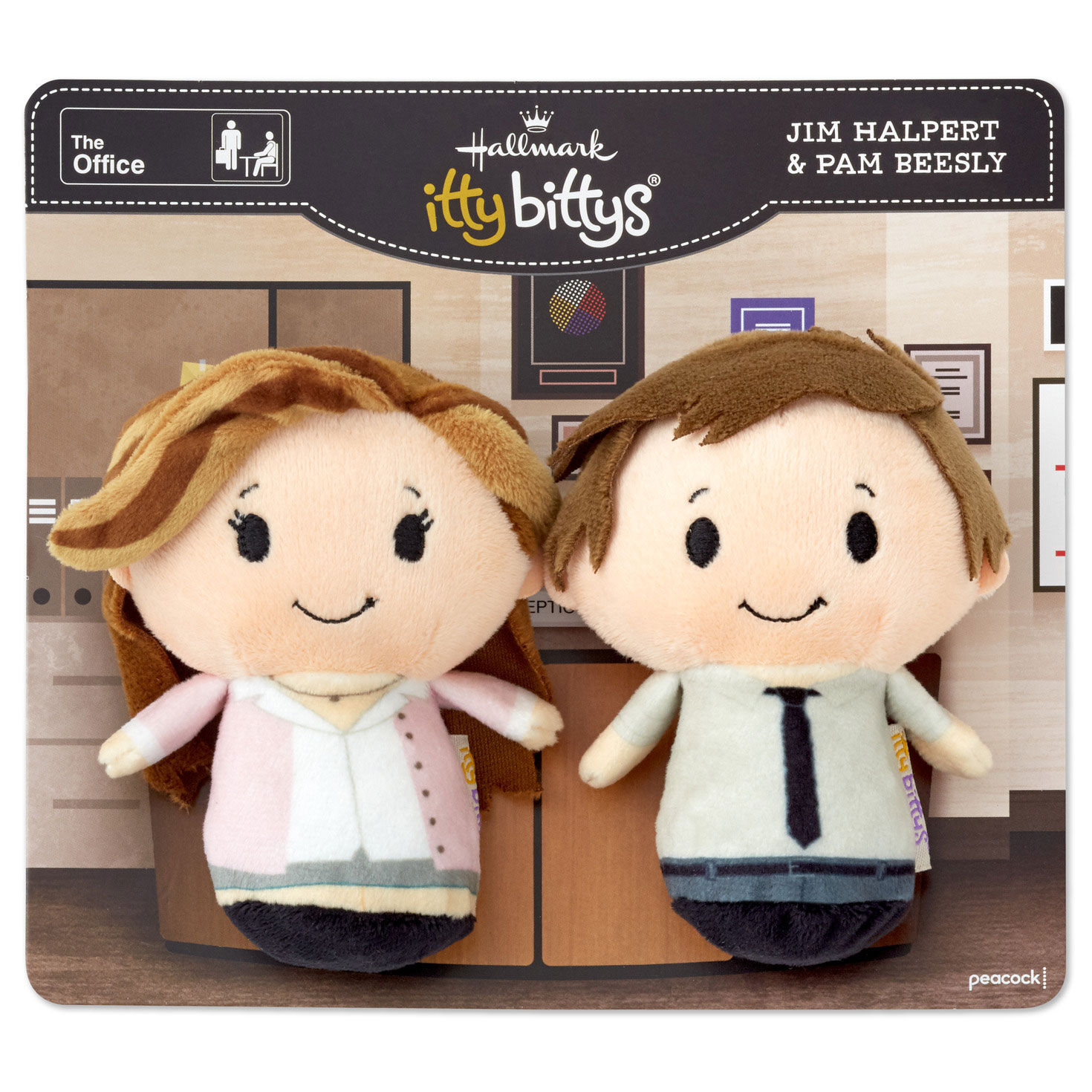 itty bittys&reg; The Office Jim and Pam Plush, Set of 2, , large image number 5