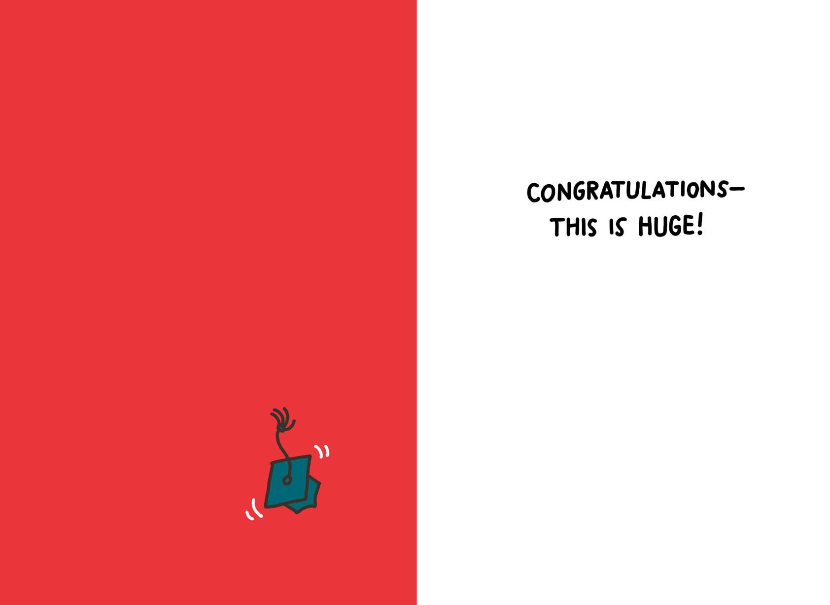 Big News! Graduation Card for 2018 Graduate
