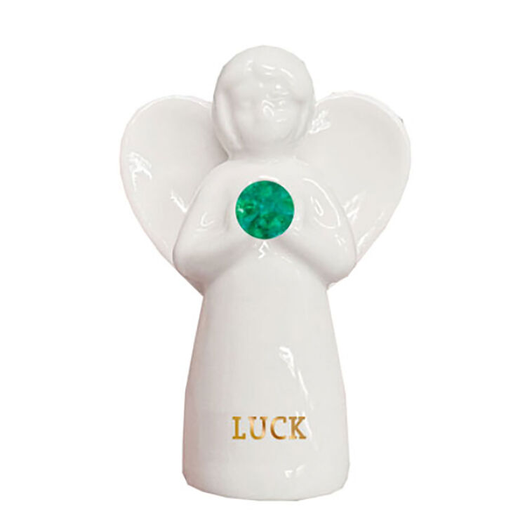 Jade Angel of Luck Mini Figurine, 2"