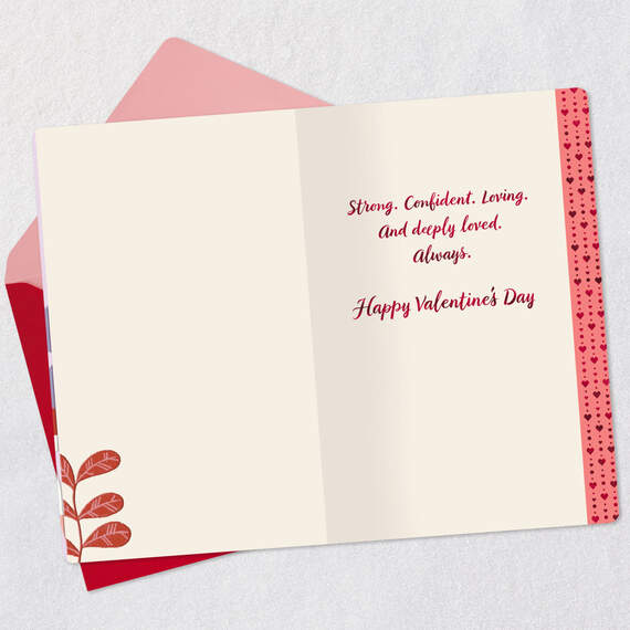 Strong, Confident and Loved Valentine's Day Card for Daughter, , large image number 3
