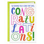 Multicolor Lettering Funny Congratulations Card Card Front image number 1