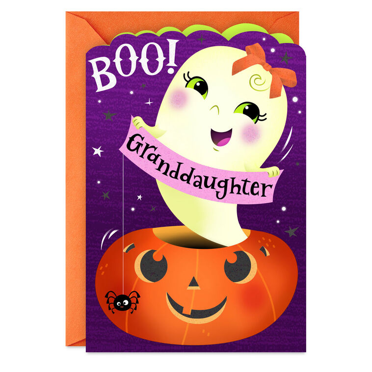 Boo for Very Loved You Halloween Card for Granddaughter