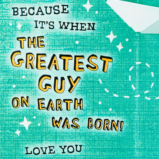 Love This Day and You Funny Pop-Up Birthday Card for Him, 