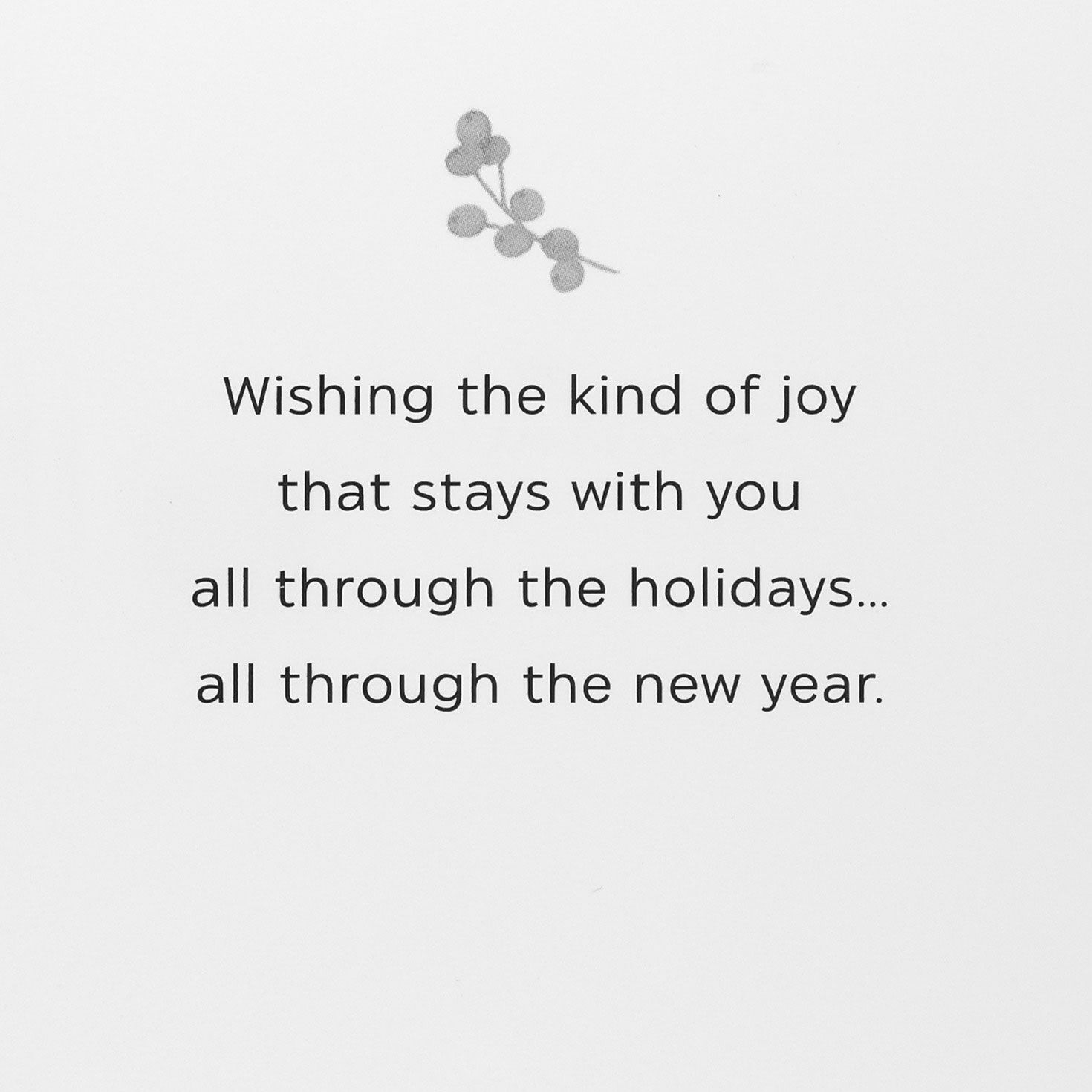 Greenery and Berries Boxed Christmas Cards Sentiment Detail image number 4