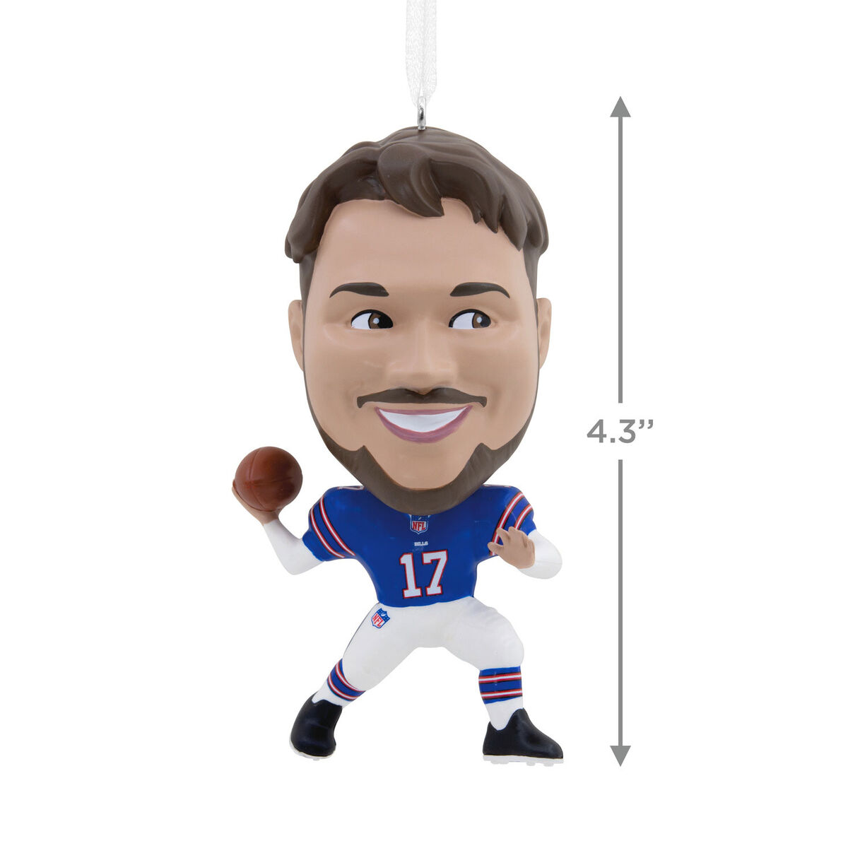 NFL Buffalo Bills Josh Allen Bouncing Buddy Hallmark Ornament Gift