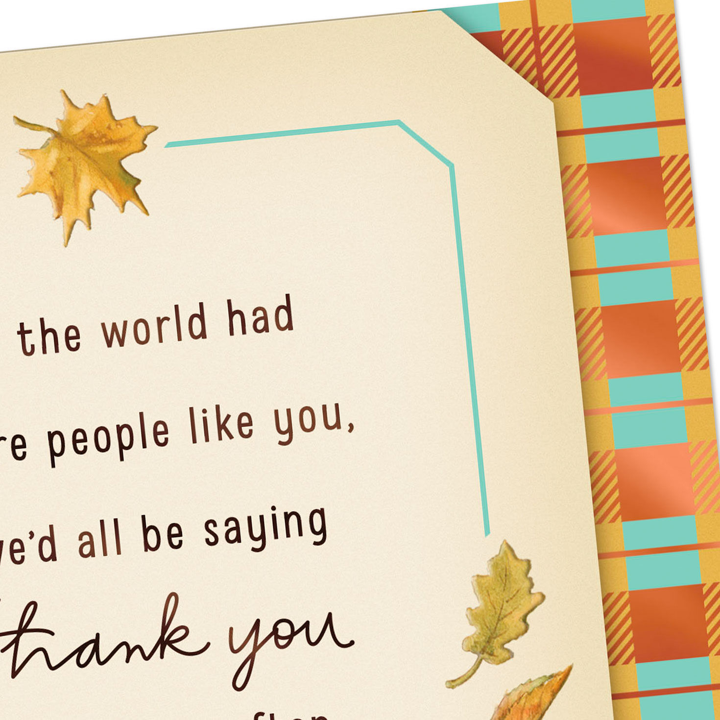 So Grateful for People Like You Thanksgiving Card, , large image number 4