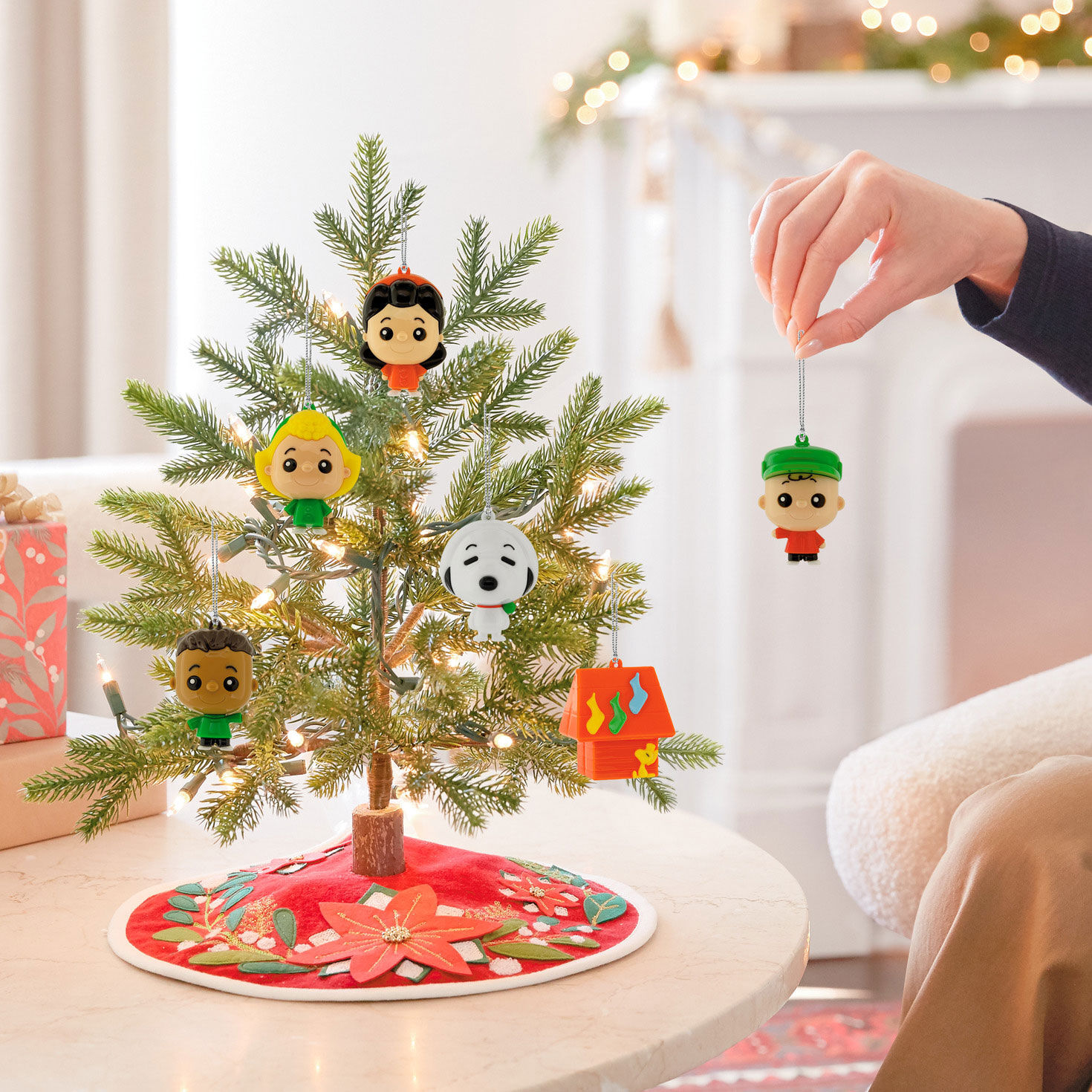 Peanuts Mystery Christmas Ornament hand holding item image number 5