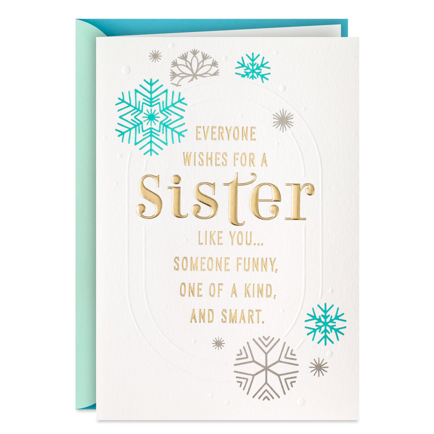 I Love You a Ton Christmas Card for Sister