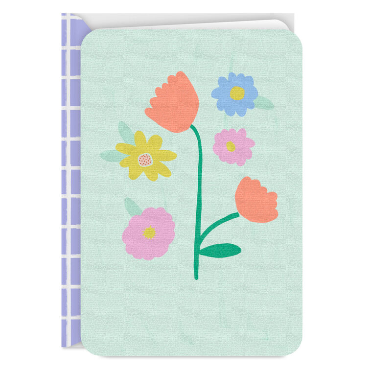 Tulips and Spring Flowers Blank Card