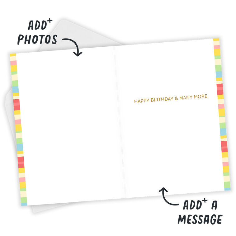 Personalized Custom Number Cake Birthday Card  image number 3