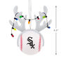 White Sox Reindeer Baseball Christmas Ornament measurement image number 3